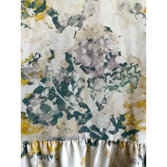 A New Day Short Sleeve Tie-Dye V-Neck Flare Dress Womens Size S White - Picture 11 of 16